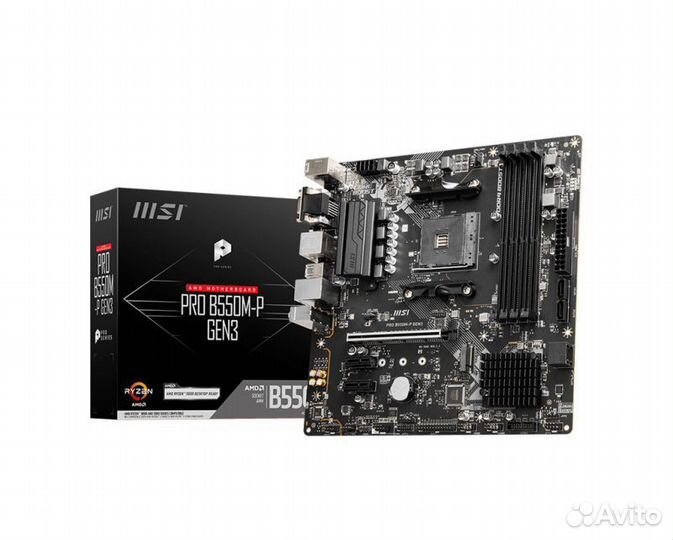 Материнская плата msi pro b550-m p gen3