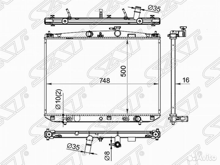 Радиатор lexus RX 15