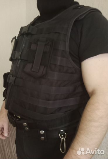 Кевларовый бронежилет. Ремень тактический. 15000