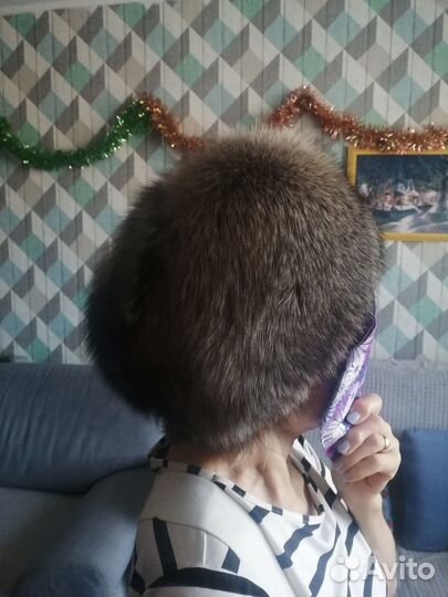 Шапка женская чернобурка