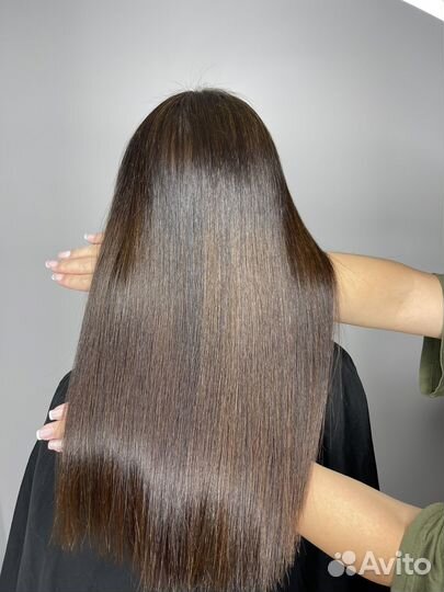 Ботокс волос кератиновое выпрямление Полировка