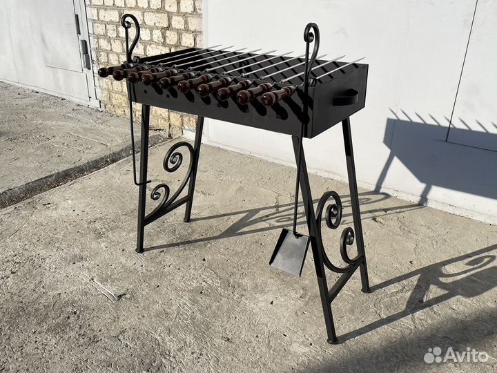 Мангал разборный 3 мм с коваными элементами