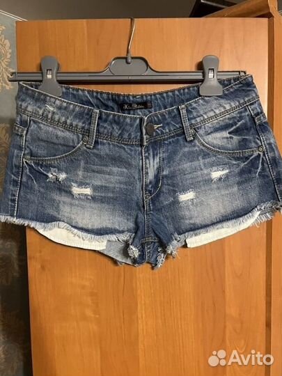 Джинсовые мини шорты XS