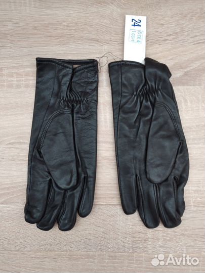 Мужские кожаные перчатки новые
