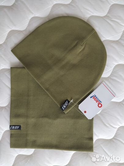 Шапка+снуд (шарф/манишка) Демисезон Новый комплект