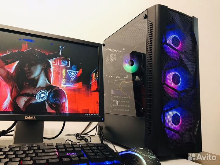 Мощный игровой компьютер с монитором i5/gtx 1060