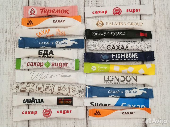 Сахар в стиках для коллекции