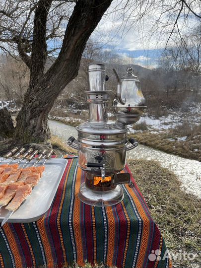 Самовар на дровах турецкий Sozenler 4,5 л