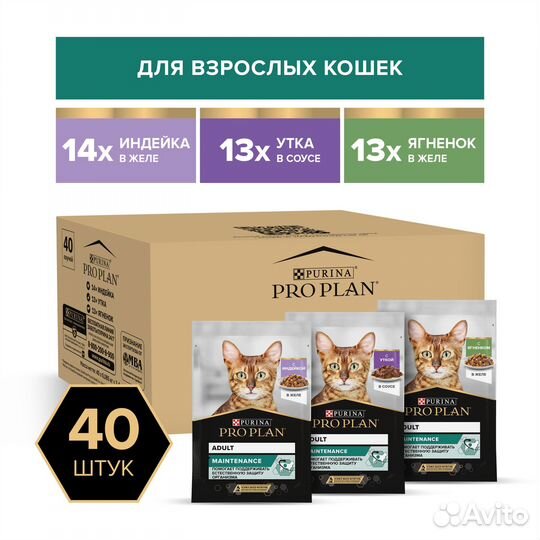 Корм Pro Plan Индейка Рыба Ягнёнок Утка Желе Соус