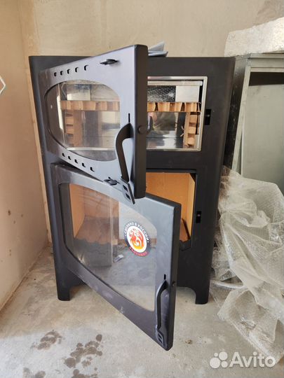 Печь-камин с духовкой и плитой рк179