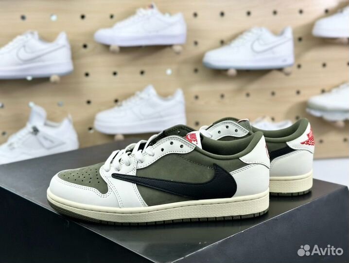 Travis Scott X Air Jordan 1 Low Medium Olive