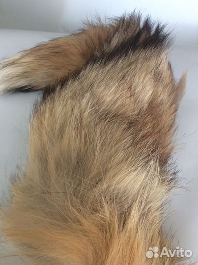 Хвост лисы. Натуральный мех. Меховой хвост