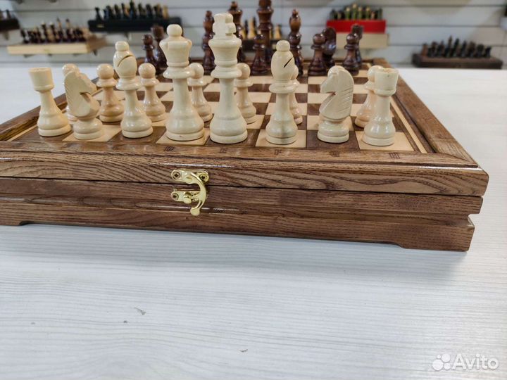 Шахматы из дуба