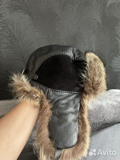 Шапка мужская с мехом