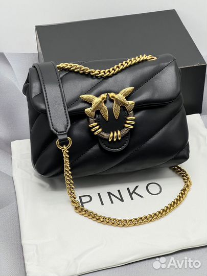 Сумка Pinko Puff натуральная кожа