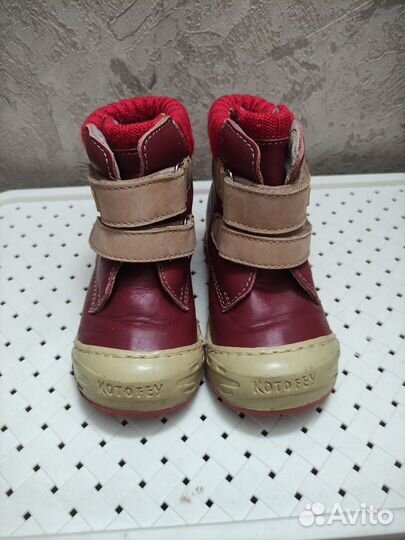Ботинки весенние Котофей размер, нат.кожа,на байке