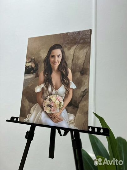 Портрет по фото на холсте, картина на холсте