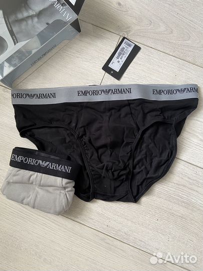 Мужские трусы брифы Emporio Armani 2шт M,L