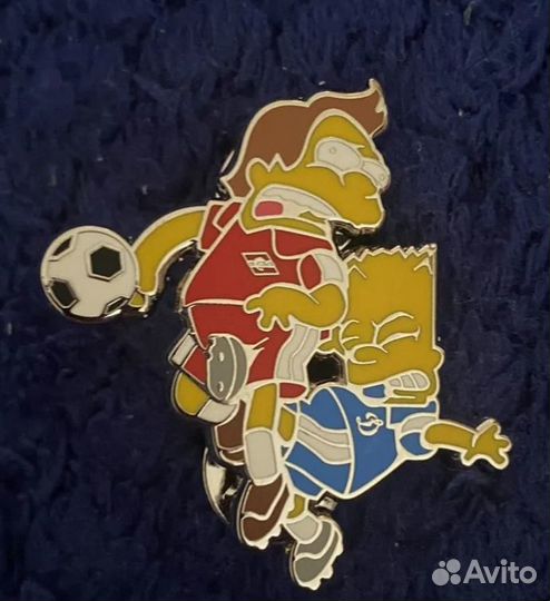 Значок Симпсоны Динамо - Спартак