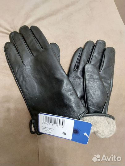 Мужские кожаные перчатки новые