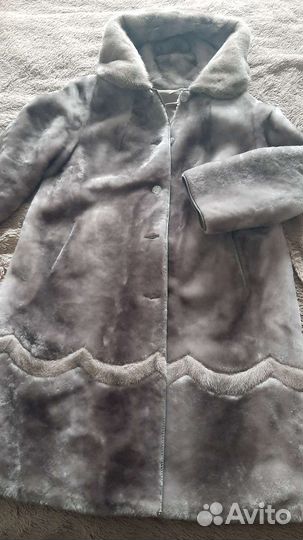 Шуба мутоновая с норкой 56-58