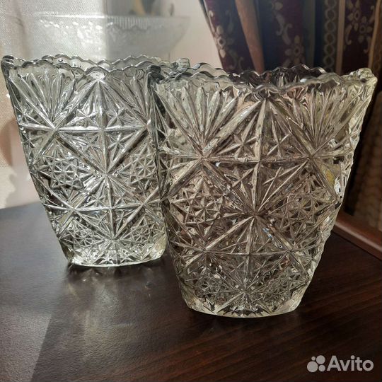 Старинная ваза антикварное стекло