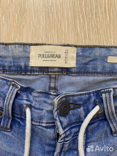 Шорты джинсовые мужские pull&bear