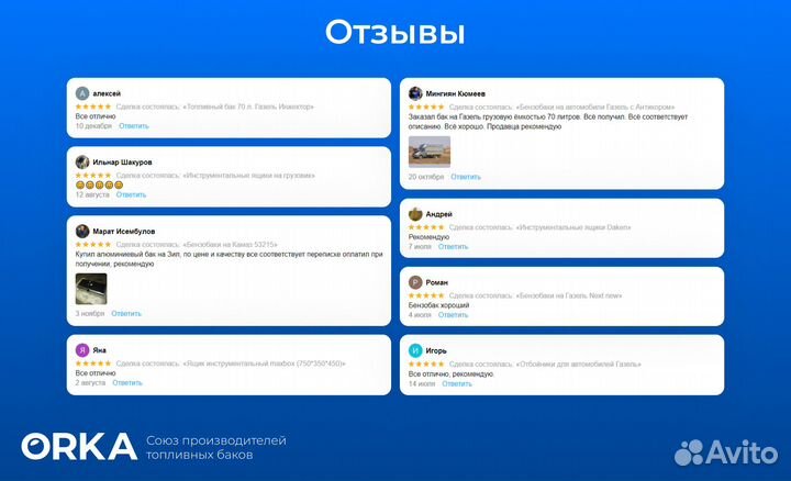 Топливный бак fiat Qubo антикоррозия