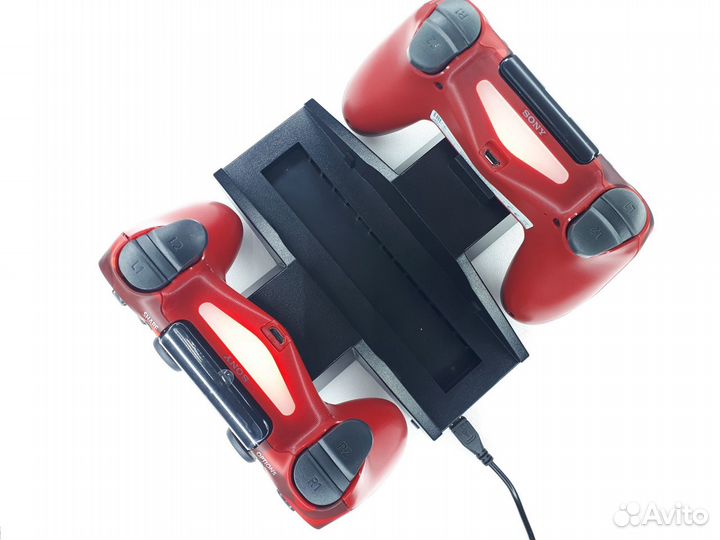 Подставка с охлаждением+зарядка геймпадов для PS4