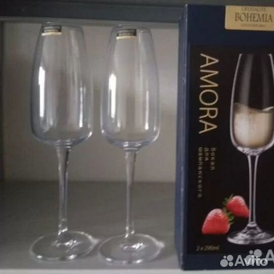 Bohemia (Чехия) Новые фужеры для шампанского