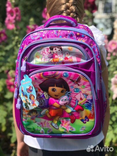 Школьный рюкзак. Очень вместительный, лёгкий, из в