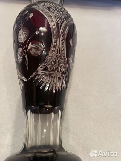 Ваза марганцевое стекло СССР