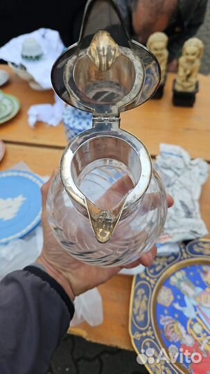 Винтажные хрустальные парные графины