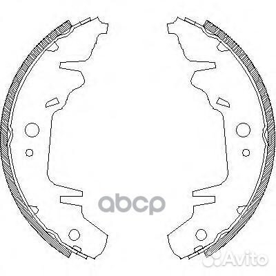 4020.00 031 100-sxfsb568 колодки барабанные