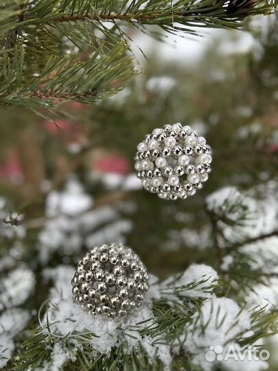Елочные игрушки из бусин