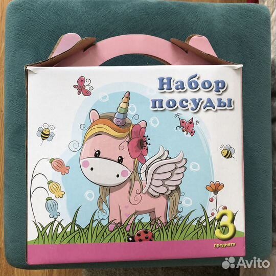 Набор детской посуды фарфор