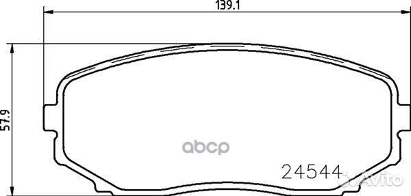 Колодки тормозные дисковые перед NP5015 NIS