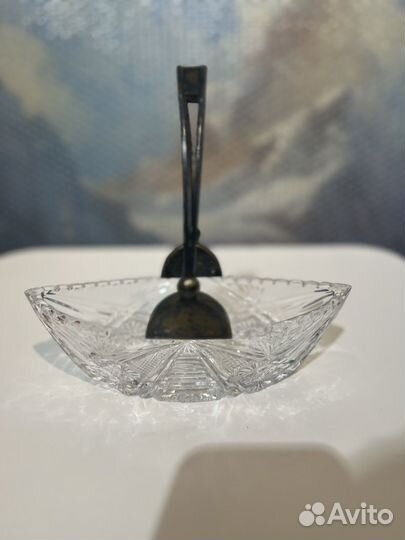 Хрустальная конфетница 