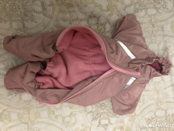 Дождевик для собак утепленный