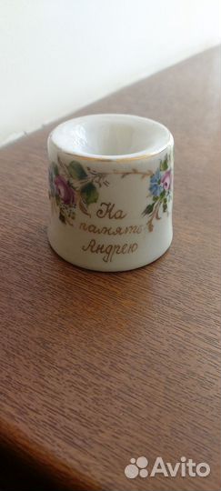 Чернильница фарфоровая ручная роспись