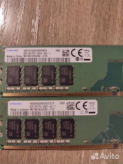 Оперативная память ddr4 16gb (m378a1k43cb2-ctd)