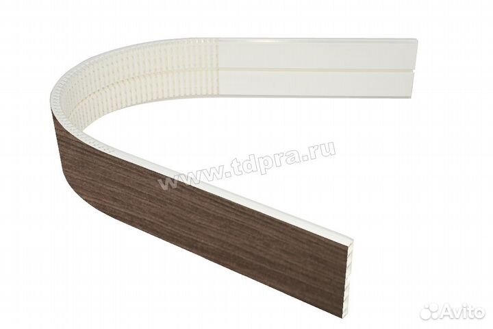 Цоколь пвх арочный универсальный Ясень шимо темный