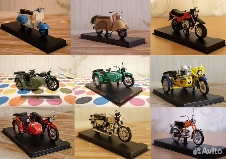 Модели мотоциклов 1:24 Modimio