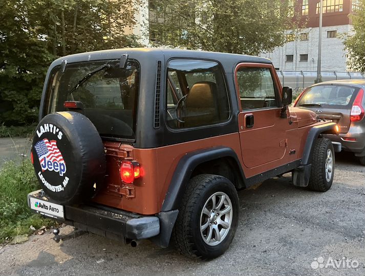 Jeep Wrangler 2.5 МТ, 2002, 265 400 км