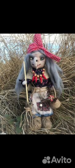 Баба Яга интерьерная кукла