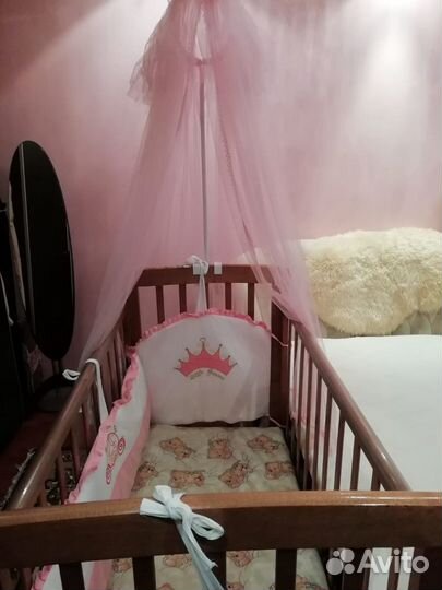 Детские кроватки с маятником бу