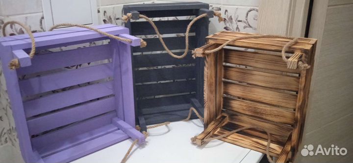 Ящики деревянные для подарков,цветов и декора дома