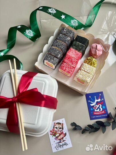 Роллы из зефира