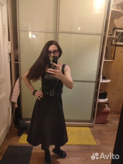 Кожаный сарафан