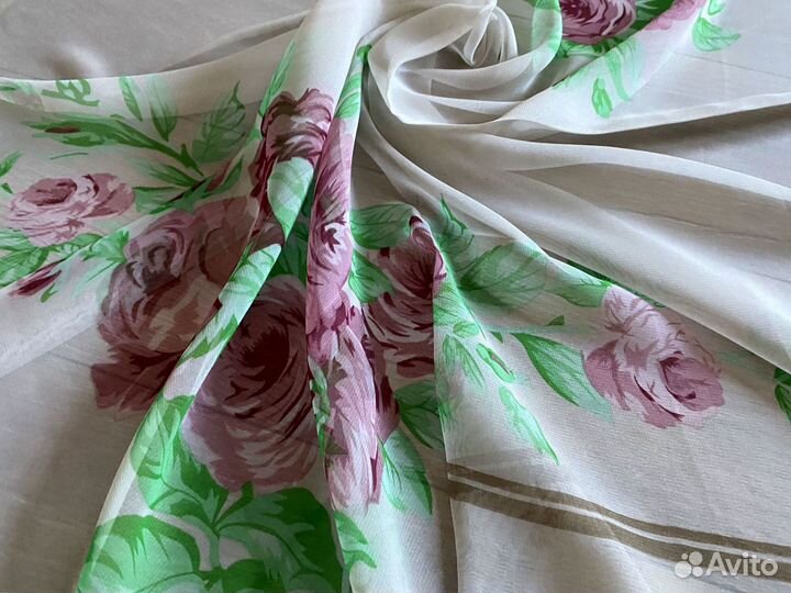 Платок из шифона gucci Цветы